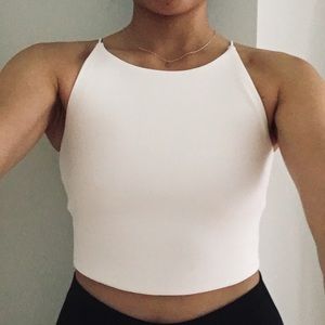 Zara High-Neck Crop Top